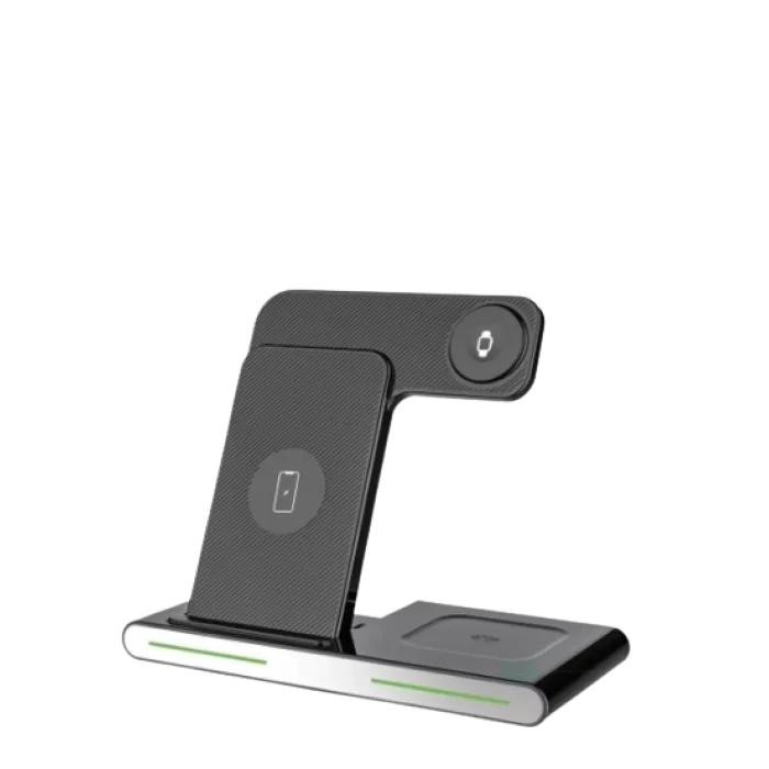 Te-Dos 3in1 Fast Wireless Charger Stand TD-W726