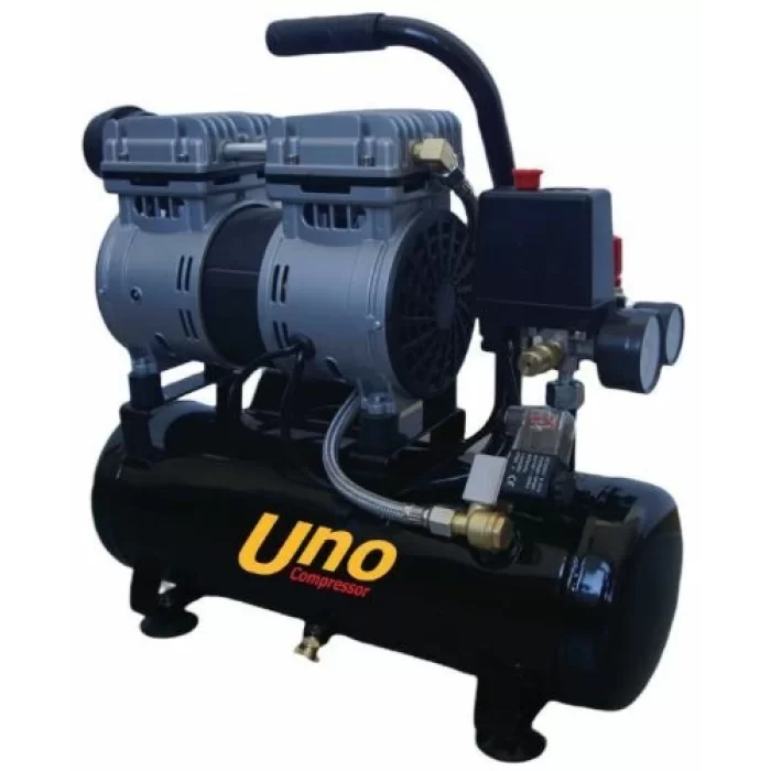 UNOCOMPRESSOR Yağsız ve Sessiz Kompresör 10 Lt 1440 RPM ( BAKIR SARGILI MOTOR )