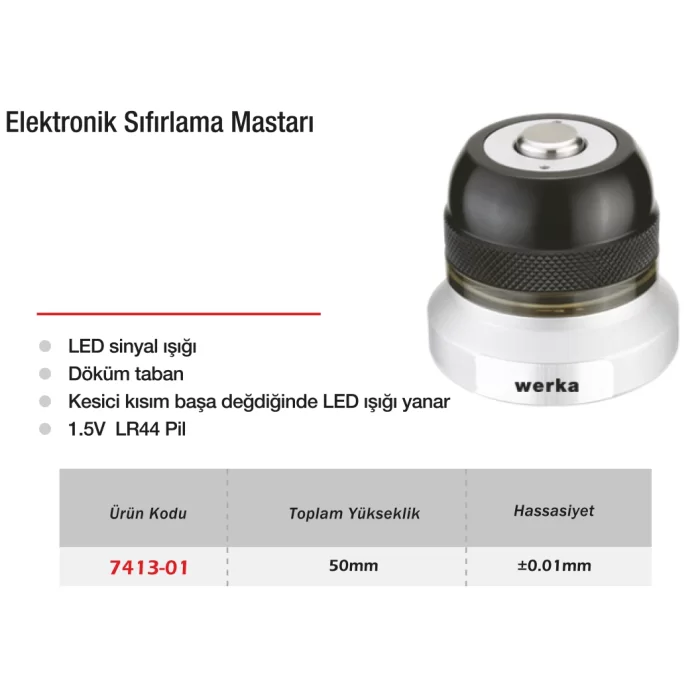 Werka Elektronik Sıfırlama Mastarı 50 mm