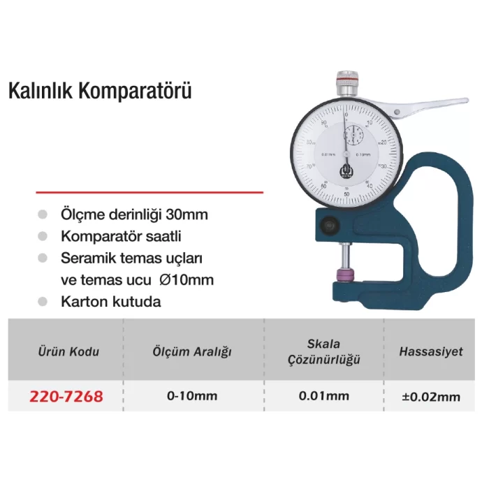 Werka Kalınlık Kompratörü 10X0.01mm