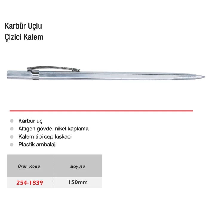 Werka Karbür Uçlu Çizici Kalem 150mm