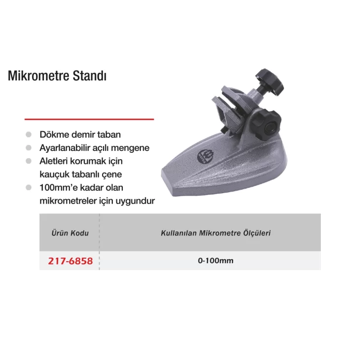 Werka Mikrometre Standı 0-100mm / 1.2 kg