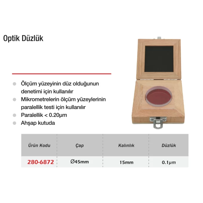 Werka Optik Düzlük Ø45X15mm