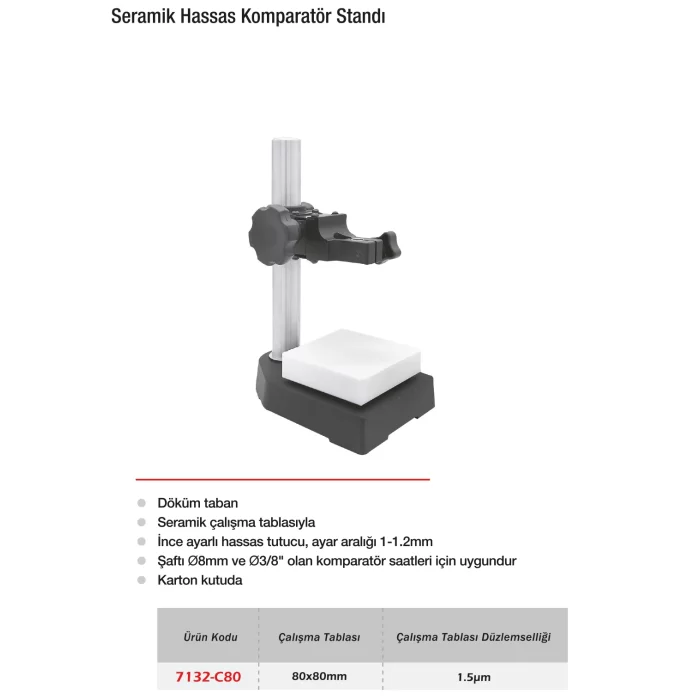 Werka Seramik Hassas Kompratör Standı 80x80mm