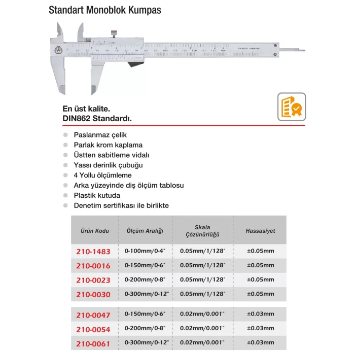 Werka Standart Monoblok Kumpas (210-001)