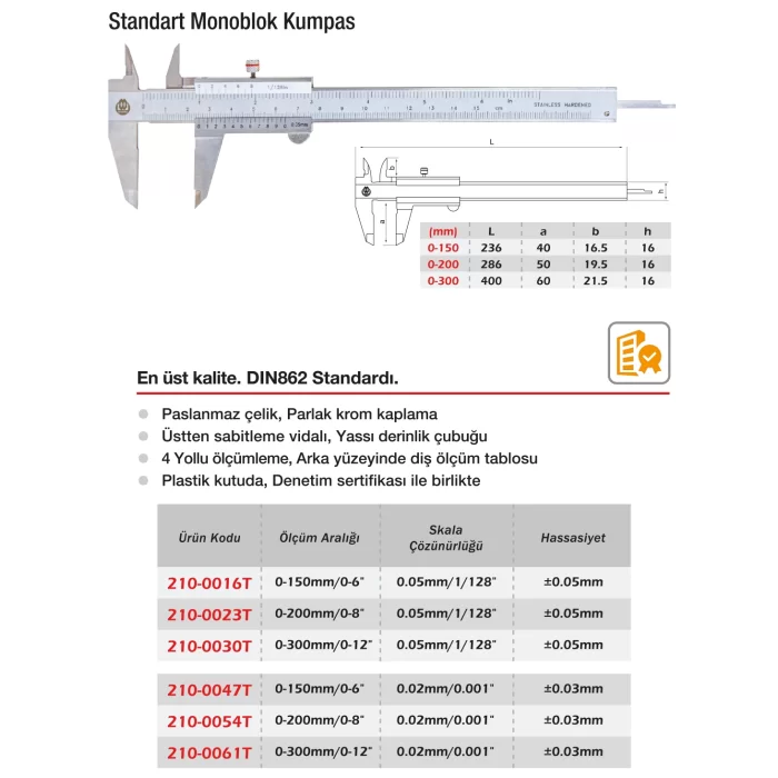 Werka Standart Monoblok Kumpas (210-00T)