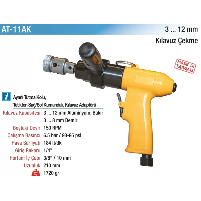 Yama M3-M12 Havalı Kılavuz Çekme