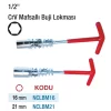 1/2 CrV Mafsallı Buji Lokması 10 Adet