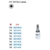 1/4 CR-V Torx Lokma - 10 Adet