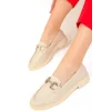 BEJ Kadın Loafer Ayakkabı
