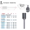 D&W B Tipi Alın Kesmeli - Silindirik Düz - Karbur Kalıpçı Frezeleri