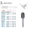 D&W C Tipi Silindirik Oval Başlı - Karbur Kalıpçı Frezleri