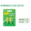 GP14G-BU2  GREENCELL 2Lİ ÇK 1,5V ORTA PİL