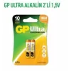 GP24AU-2U2  ULTRA ALKALİN 2Lİ 1,5V İNCE PİL