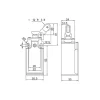 Gwest GLS-127 Limit Switch - Ters Açısal Metal Makaralı Tek Yön 10 Adet