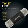 Intenso Twist Line 32 Gb Usb 3.2 Gen 1x1 Usb Bellek Siyah