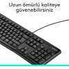 Logitech K120 Q Kablolu Klavye USB Siyah 920-002505