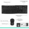 Logitech MK270 Kablosuz Klavye Mouse Set Siyah 920-004525