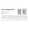Pano İçi Isıtma Termostatı ( 0 - 60°C )