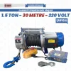 Shun 220 V 1.5 Ton 15-30 Mt Şaryolu Profesyonel Vinç 2200 W