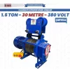 Shun 380 V 1.5 Ton 15-30 Mt Şaryolu Profesyonel Vinç 1500 W
