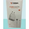 Torima C7 Type-C Telefon Şarj Kablosu ve Adaptör