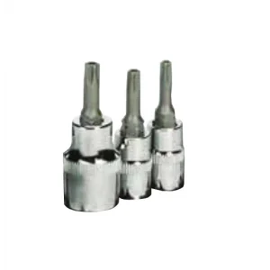 Yüksek Kaliteli 1/4 STAR DELİKLİ TORX CRV S2 LOKMALAR