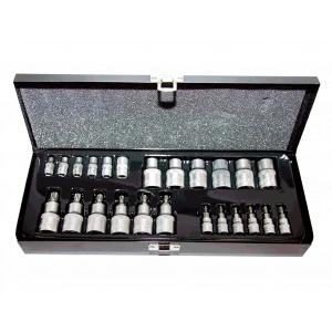 Profesyonel Tamirat İçin 25 Parça Torx ve E Tipi Torx Lokma Seti