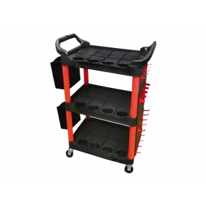 Hepsicinde 3 Raflı Aksesuarlı Alet Taşıma Arabası