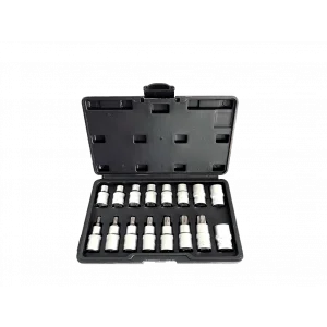 16 Parça 1/2 CR-V Torx ve E Tipi Torx Lokma Seti