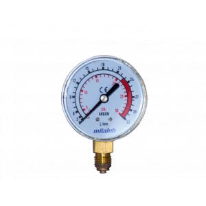 63 mm. 32 Lt/dk Argon Saati Alttan Manometre