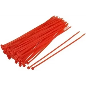 Omega 100×2.5 mm Kırmızı Kablo Bağı