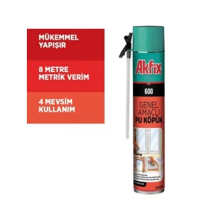 Akfix 600 Genel Amaçlı PU Köpük 750ml / 600gr