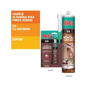Akfix 610 Pu Ekspres Sıvı Çivi Montaj Yapıştırıcısı 310 ml