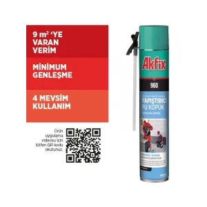 Akfix 960 PU Yapıştırma Köpüğü Pipetli 750 ml / 850 gr