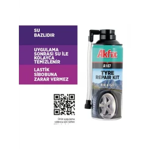 Akfix A107 Oto Lastik Tamir Etme ve Şişirme Spreyi 300ml