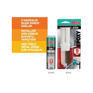 Akfix E350 Epoksi Çelik Yapıştırıcı