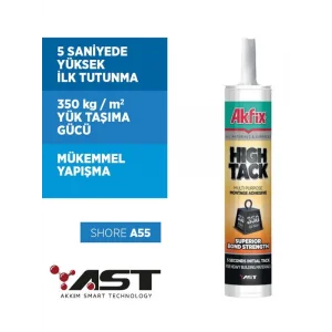 Akfix High Tack Ast Montaj Yapıştırıcı Beyaz 290ml