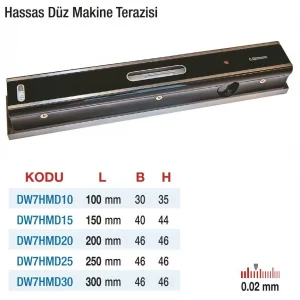 D&W Düz Hassas Makine Terazileri