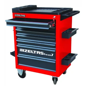 GARAGE MOBİL 7 ÇEKMECELİ TAKIM DOLABI MAVİ GÖVDE - GRİ ÇEKMECE