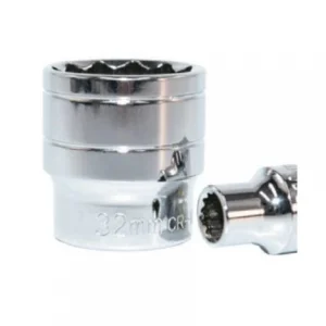 Profesyonel Kullanım İçin 32 mm GATE 1/2” CrV 12 KÖŞE KISA LOKMA