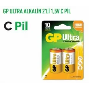 GP14AU ULTRA ALKALİN 2Lİ 1,5V ORTA PİL