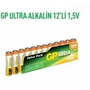 GP15AU-S12 ULTRA ALKALİN 12Lİ 1,5V KALEM PİL