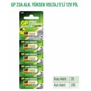 GP23A-C5 23A ALK. YÜKSEK VOLTAJ 5Lİ 12V PİL