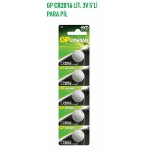 GPCR20167 CR2016 LİT. 3V 5Lİ PARA PİL