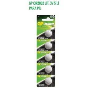 GPCR20328 CR2032 LİT. 3V 5Lİ PARA PİL