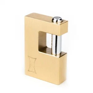 KALE YATAY PİRİNÇ ASMA KİLİT (SARI) 70MM