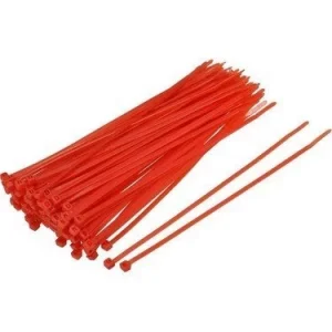 Kırmızı Kablo Bağları 100 Adet