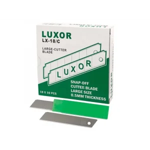 Luxor LX-18/C-14 Maket Bıçağı Yedeği Geniş 1. Kalite 10 Adet