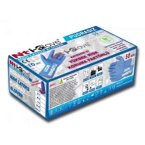 Mavi Yüksek Risk Korumalı Lateks Eldiven